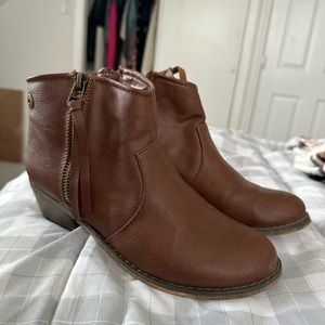 Brown booties